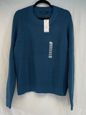 Denver Hayes Long Sleeve Crewneck Sweater Blue Women’s Size Large NEW